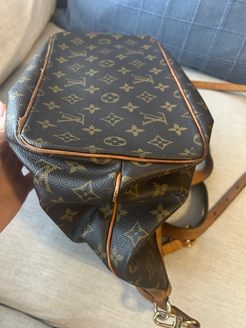 Louis Vuitton Monogram Palermo PM Shoulder Bag w/ Strap Brown - Picture 17 of 17